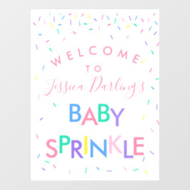 Señal de bienvenida de Baby Sprinkle