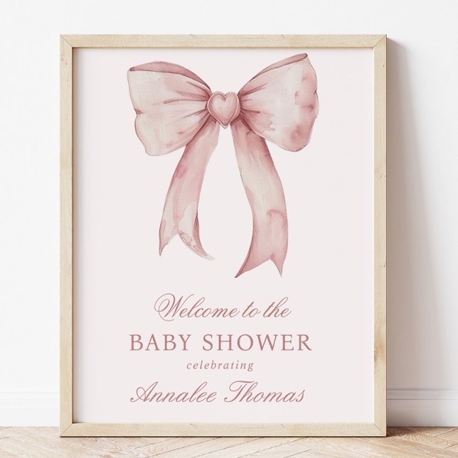 Señal de bienvenida de bebé niña de color rosa (Subido por el creador)