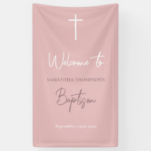 Señal de bienvenida de Bebé Rosa
