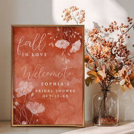 Señal de bienvenida de caída en el amor