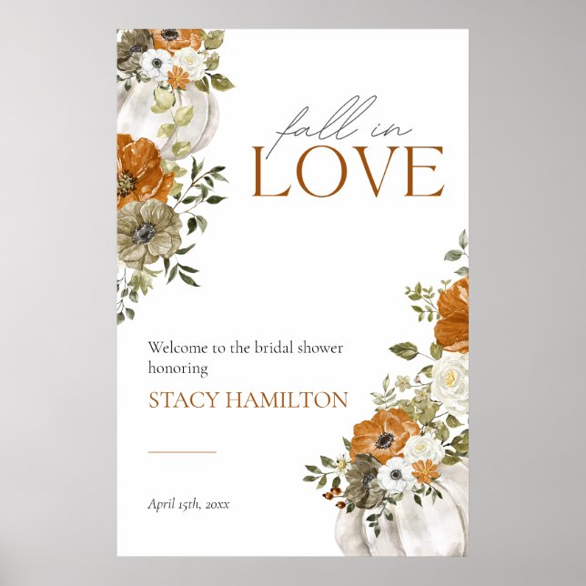 Señal de bienvenida de caída en el amor (Frente)