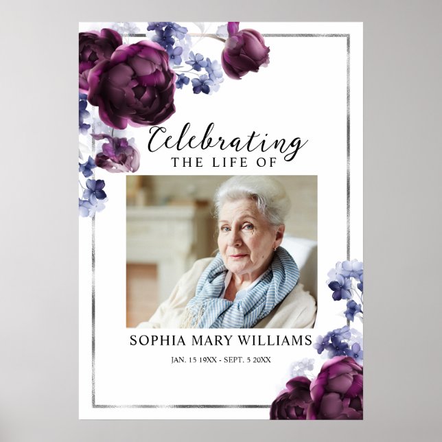 Señal de bienvenida de celebración de vida de fune (Frente)