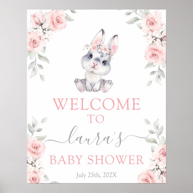 Señal de bienvenida de Chica conyugal rosa (Frente)