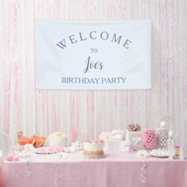 Señal de bienvenida de cumpleaños neutral de color