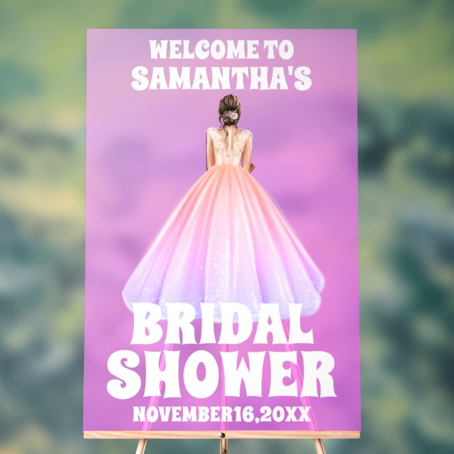 Señal de bienvenida de ducha de agua marrón acríli (Neutral )