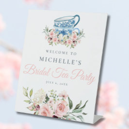 Señal de bienvenida de ducha de novia Fiesta de té