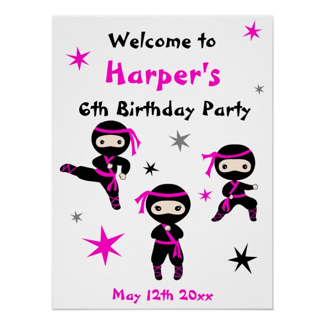 Señal de bienvenida de Fiesta de cumpleaños de gue (Anverso)