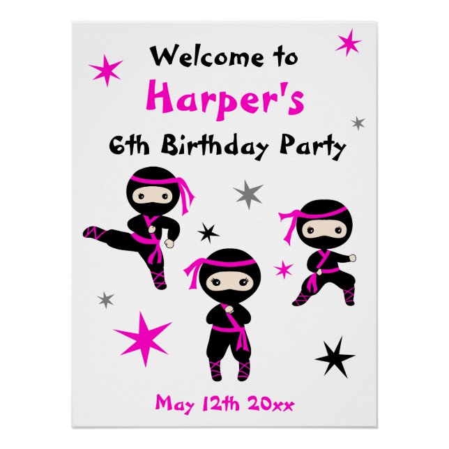 Señal de bienvenida de Fiesta de cumpleaños de gue (Anverso)