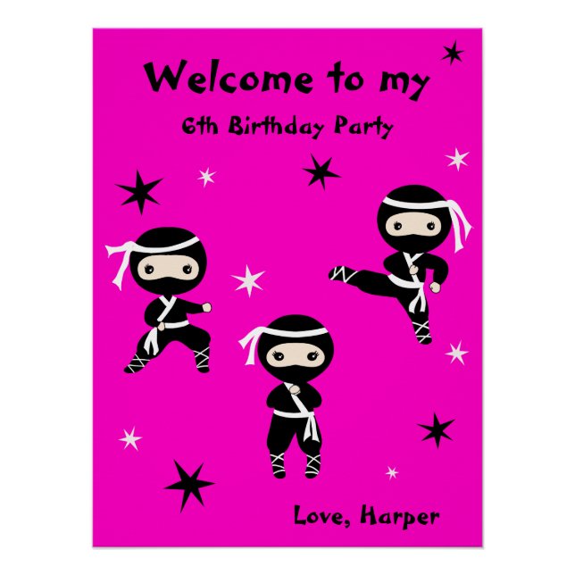 Señal de bienvenida de Fiesta de cumpleaños de gue (Anverso)