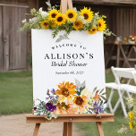 Señal de bienvenida de girasol silvestre en la duc<br><div class="desc">Señal de bienvenida de girasol silvestre en la ducha de novia</div>
