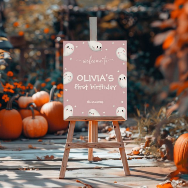 Señal de bienvenida de Halloween de Cute Spooky On (Subido por el creador)