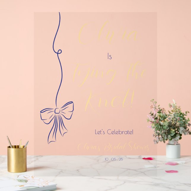 SEÑAL DE BIENVENIDA DE LA DUCHA BRIDAL (Boda)