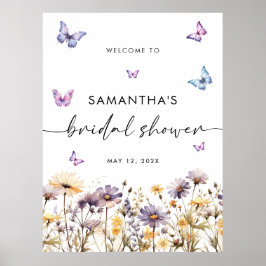 Señal de bienvenida de la ducha de la novia de mar