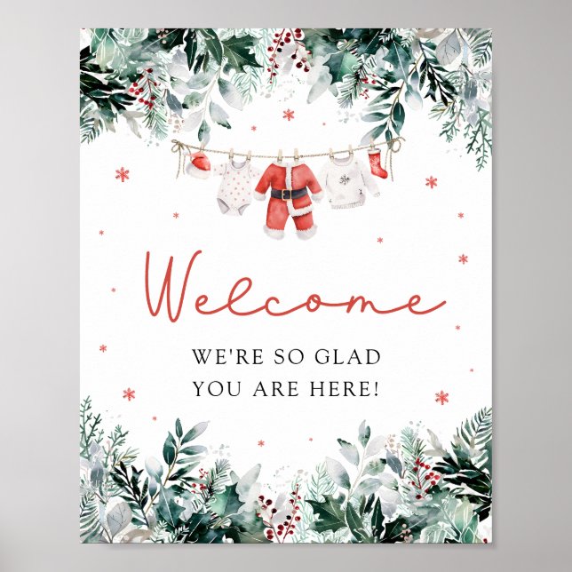 Señal de bienvenida de la ducha de los Navidades d (Frente)
