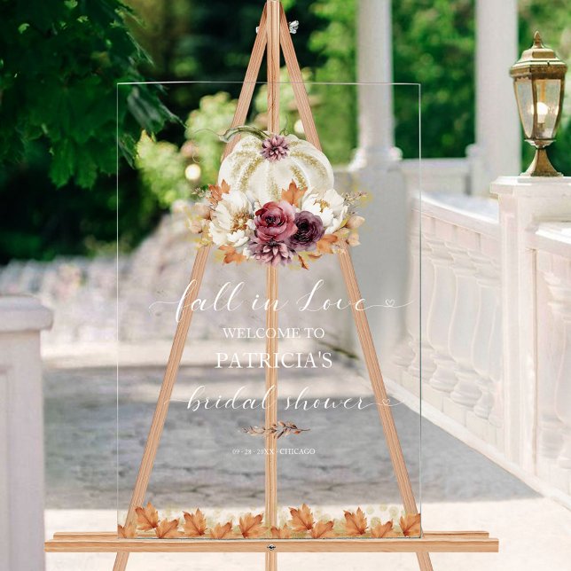 Señal de bienvenida de la ducha de novia Caída en  (Subido por el creador)