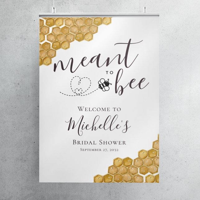 Señal de bienvenida de la ducha de novia pretendid (Subido por el creador)