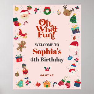 Señal de bienvenida de la fiesta de cumpleaños de 