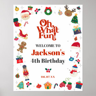 Señal de bienvenida de la fiesta de cumpleaños de 