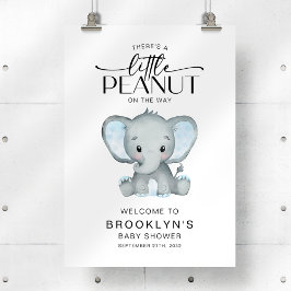 Señal de bienvenida de Little Peanut Elephant Baby