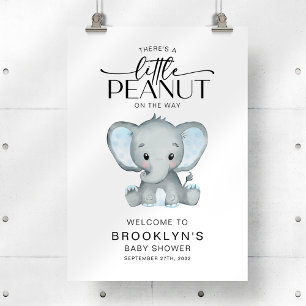 Señal de bienvenida de Little Peanut Elephant Baby