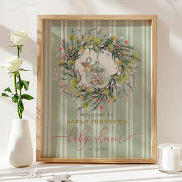 Señal de bienvenida de Merry Little Baby Shower