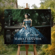 Señal de bienvenida de Mis Quince Quinceanera con