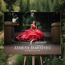 Señal de bienvenida de Mis Quince Quinceanera con