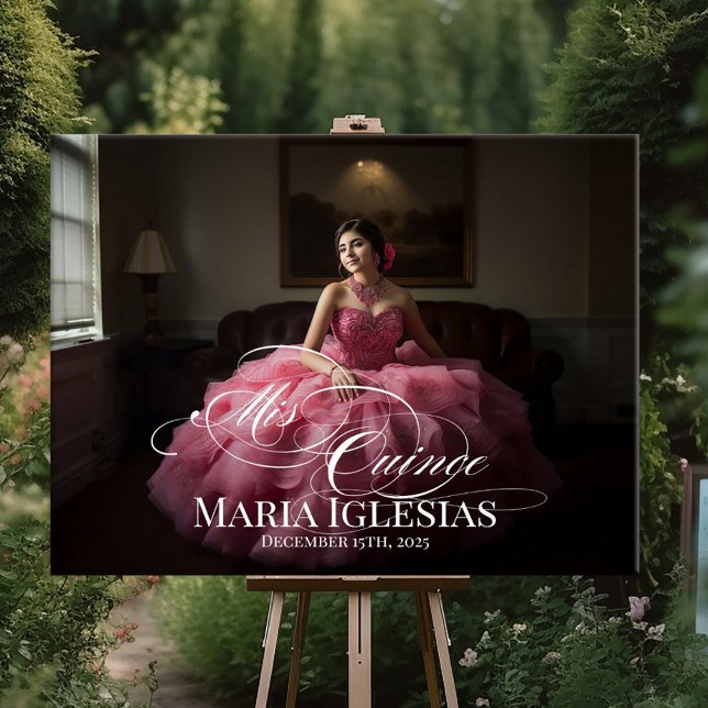 Señal de bienvenida de Mis Quince Quinceanera con  (Subido por el creador)