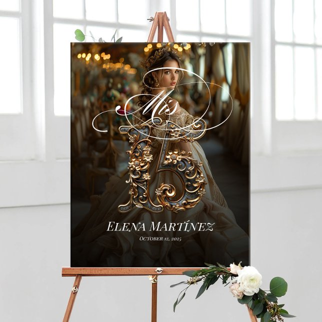 Señal de bienvenida de Mis Quince Quinceanera con  (Subido por el creador)