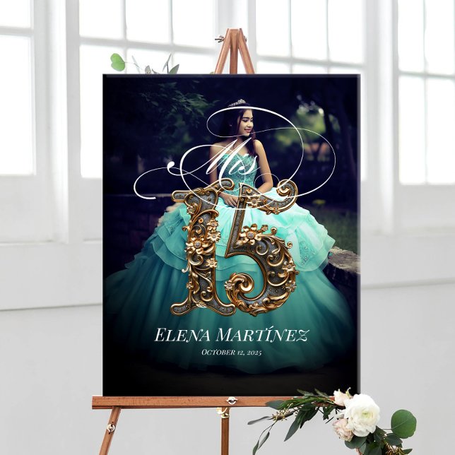 Señal de bienvenida de Mis Quince Quinceanera con  (Subido por el creador)