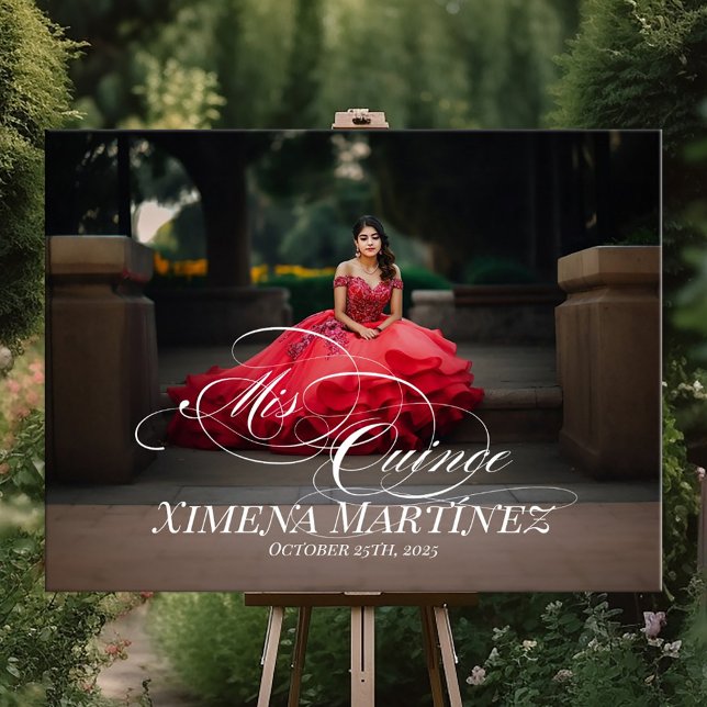Señal de bienvenida de Mis Quince Quinceanera con  (Subido por el creador)