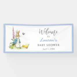 Señal de bienvenida de Peter Rabbit Baby Shower