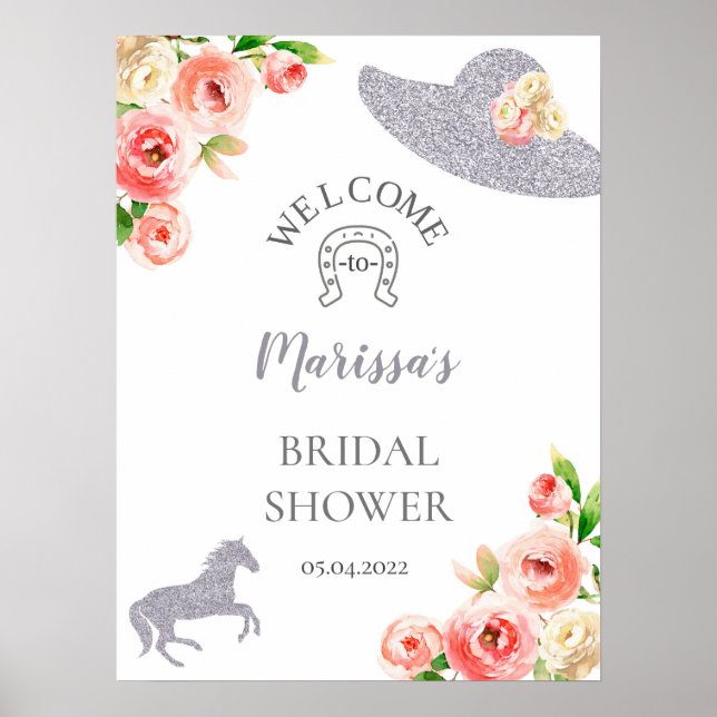 Señal de bienvenida de Pink and Silver Kentucky De (Frente)