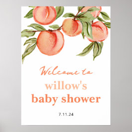 Señal de bienvenida de Poster de Baby Shower Sweet