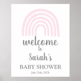 Señal de bienvenida de Rainbow Baby Shower Boy