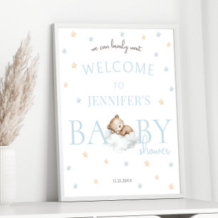 Señal de bienvenida de Teddy Bear Baby Boy