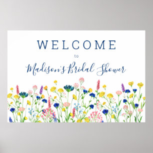 Señal de bienvenida de Wildflower Garden Bridal Sh