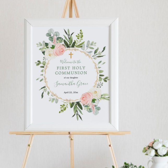 Señal de bienvenida del bautismo de primera comuni (Subido por el creador)