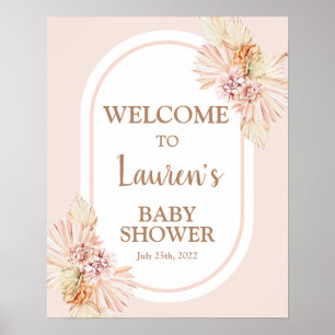 Señal de bienvenida del Chica Baby Shower del desi