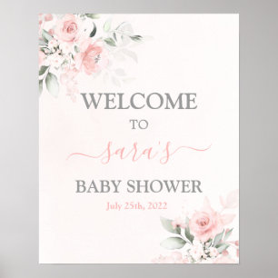 Señal de bienvenida del Chica Rubor Pink Baby Show