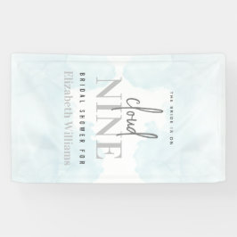 Señal de bienvenida moderna La novia está en la nu