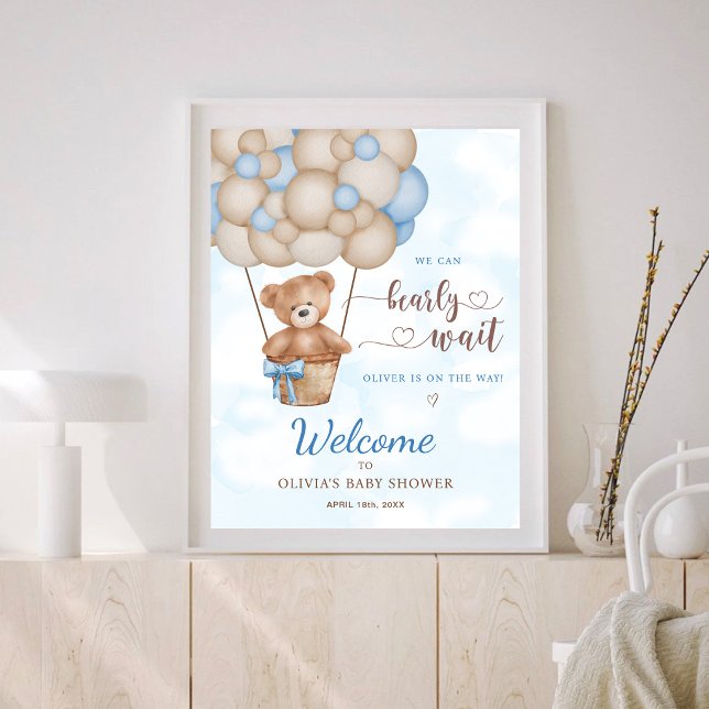 Señal de bienvenida para baby shower 'Apenas podem (Subido por el creador)