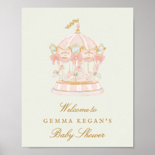 señal de bienvenida para baby shower de dulce prin