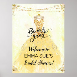 Señal de bienvenida para despedida de soltera de l