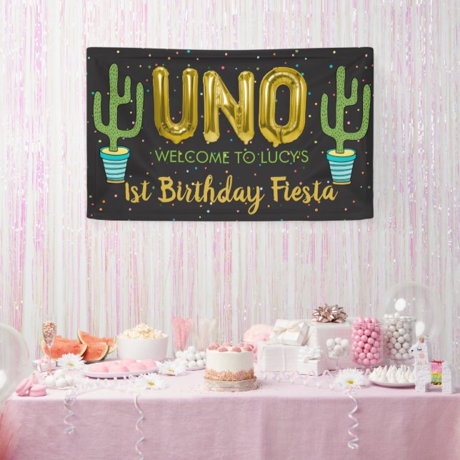 Señal de bienvenida para el primer cumpleaños Fies (Fiesta)