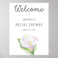 Señal de bienvenida para fiesta de novia - Lirio d