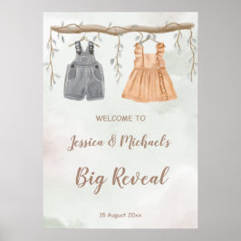 Señal de bienvenida para la ducha de bebé fiesta r