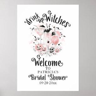 Señal de bienvenida para la ducha de novia de Bruj