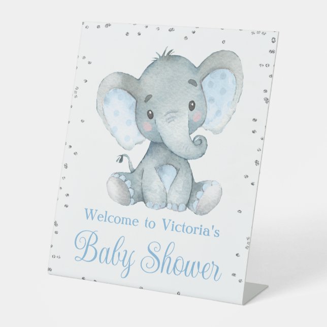 Señal de bienvenida para la mesa de baby shower de (Anverso)