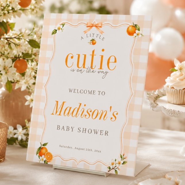 Señal de bienvenida para mesa de baby shower de un (Subido por el creador)